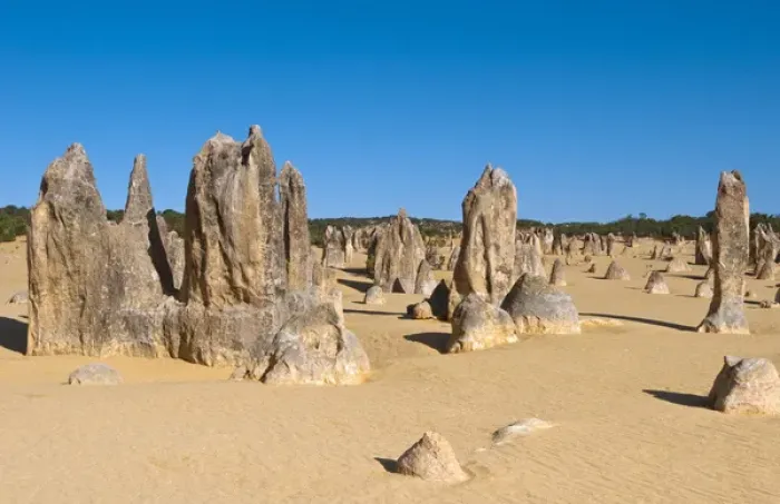 Framed Print : The Pinnacles a famous rock formation in Nambung National Park in Western Australia Framed Print : The Pinnacles a famous rock formation in Nambung National Park in Western Australia