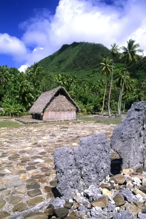 Framed Print : Place of Worship in Huahine Tahiti French Polynesia Framed Print : Place of Worship in Huahine Tahiti French Polynesia