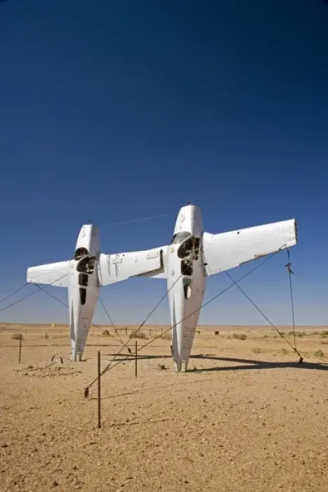 Framed Print : Plane Henge, Mutonia Sculpture Park (by Robin Cooke), Oodnadatta Track, Outback, South Australia