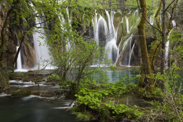 Framed Print : The Plitvice Lakes in the National Park Plitvicka Jezera in Croatia. The upper lakes Framed Print : The Plitvice Lakes in the National Park Plitvicka Jezera in Croatia. The upper lakes