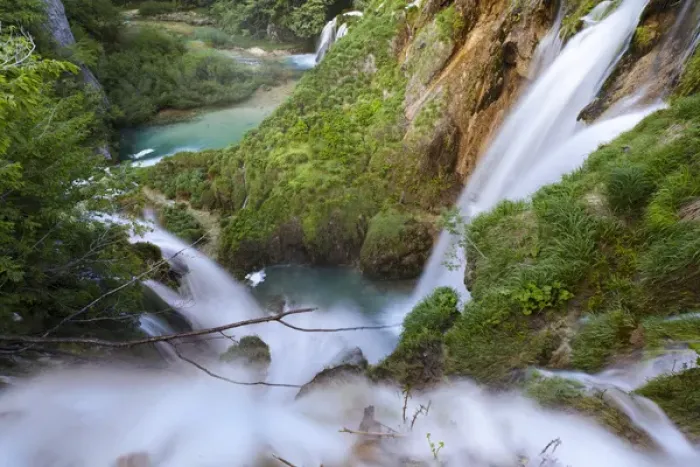 Framed Print : The Plitvice Lakes in the National Park Plitvicka Jezera in Croatia Framed Print : The Plitvice Lakes in the National Park Plitvicka Jezera in Croatia