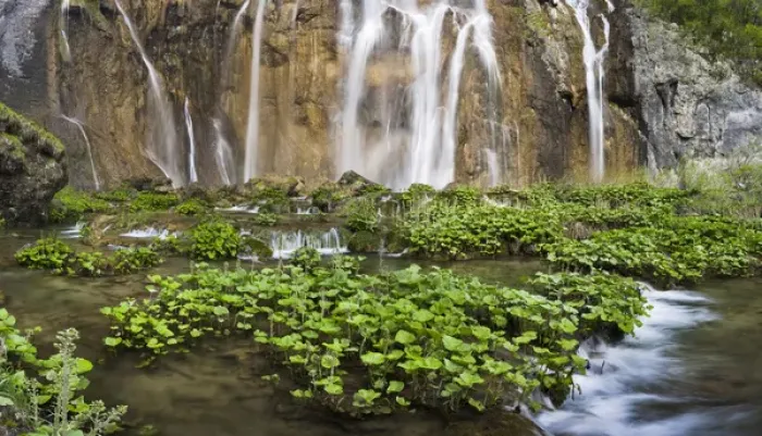 Framed Print : The Plitvice Lakes in the National Park Plitvicka Jezera in Croatia. The big Fall Framed Print : The Plitvice Lakes in the National Park Plitvicka Jezera in Croatia. The big Fall
