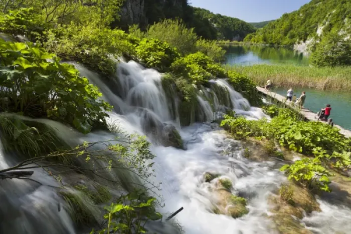 Framed Print : The Plitvice Lakes in the National Park Plitvicka Jezera in Croatia Framed Print : The Plitvice Lakes in the National Park Plitvicka Jezera in Croatia