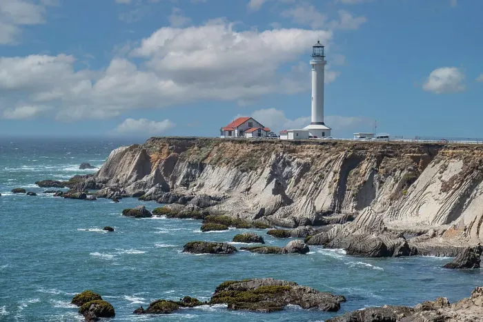 Framed Print : Point Arena Lighthouse a northern California landmark Framed Print : Point Arena Lighthouse a northern California landmark