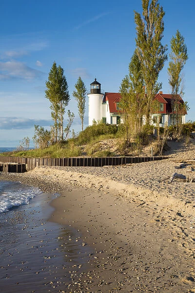 Point Betsie Lighthouse on Lake Michigan, Benzie County, Frankfort, MI