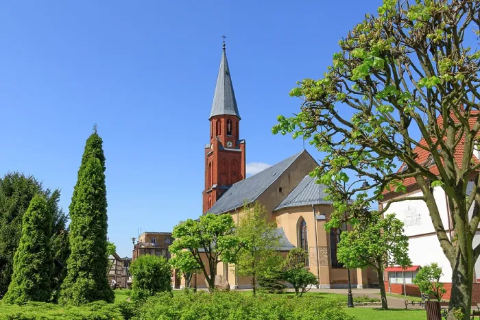 Framed Print : Poland, Zlocieniec (Falkenburg in German). Church of the Assumption of the Blessed Mary Framed Print : Poland, Zlocieniec (Falkenburg in German). Church of the Assumption of the Blessed Mary