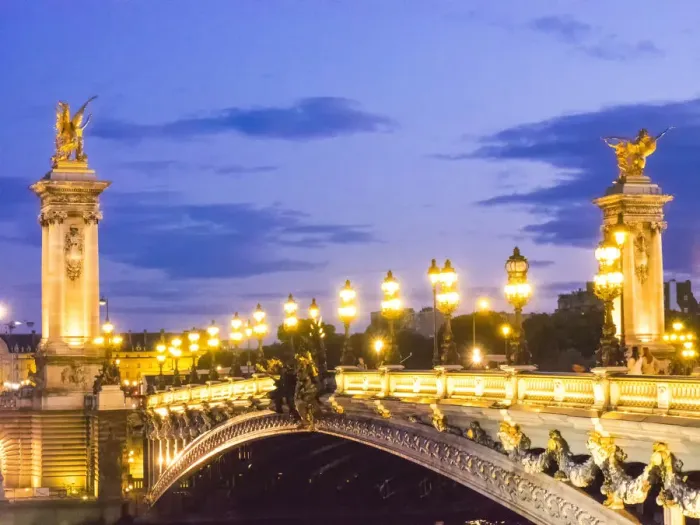Framed Print : Pont Alexandre III Bridge crossing the Seine River Framed Print : Pont Alexandre III Bridge crossing the Seine River