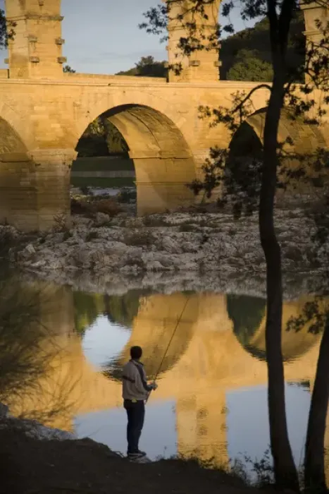 Framed Print : Pont du Gard, Gard, Languedoc, France