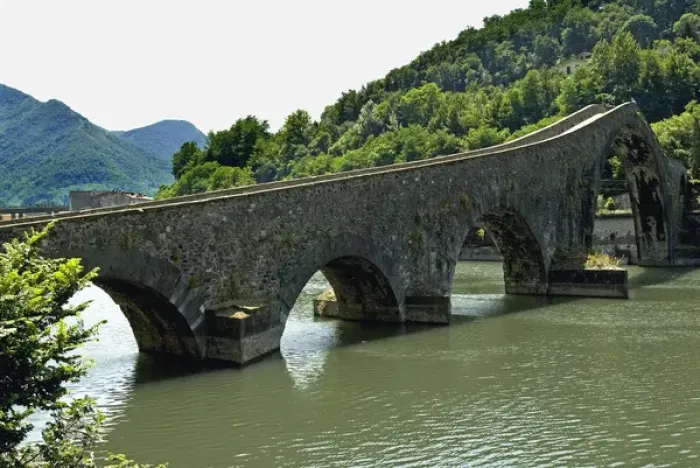Framed Print : Ponte del Diavolo or Ponte della Maddalena, Borgo a Mozzano, Lucca, Tuscany, Italy Framed Print : Ponte del Diavolo or Ponte della Maddalena, Borgo a Mozzano, Lucca, Tuscany, Italy