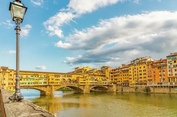 Framed Print : Ponte Vecchio, Florence, Italy. Landscape view at sunset of famous Ponte Vecchio, pedestrian bridge dating back to 966AD Framed Print : Ponte Vecchio, Florence, Italy. Landscape view at sunset of famous Ponte Vecchio, pedestrian bridge dating back to 966AD