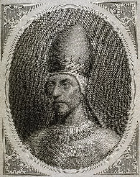 Pope Saint Gregory VII (c. 1015  /  1028-1085), born Hildebrand of Sovana. Pope from April 22