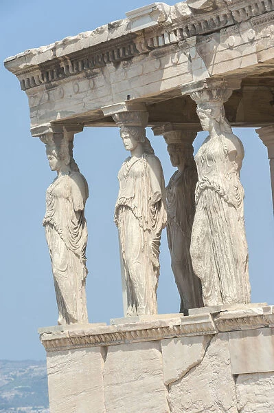 Porch of the Maidens, Erechtheion, Acropolis, Athens, Greece, Europe