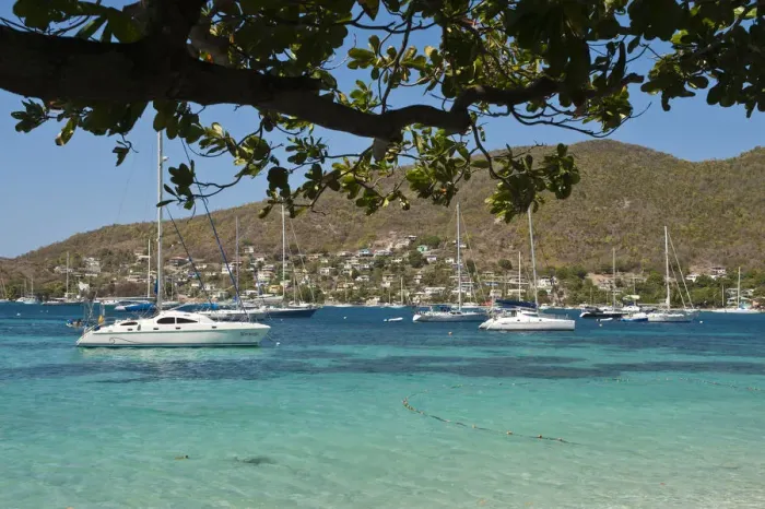 Framed Print : Port Elizabeth harbour, Bequia, St. Vincent & The Grenadines Framed Print : Port Elizabeth harbour, Bequia, St. Vincent & The Grenadines