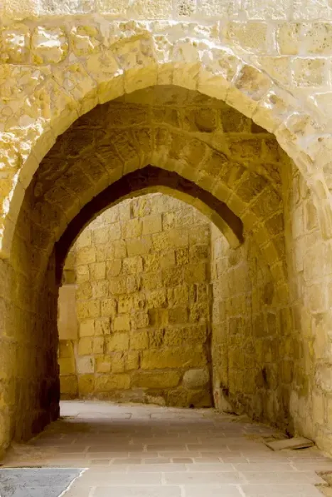 Framed Print : Portal inside The Citadel. Gozo Island. Malta