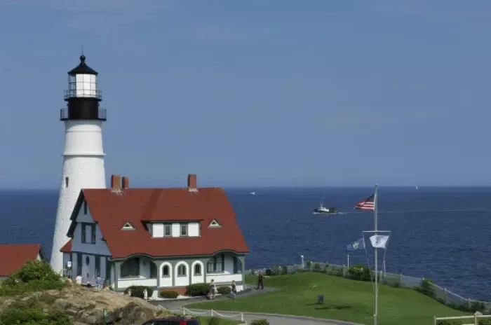 Framed Print : Portland Head Light, Cape Elizabeth, Maine, United States of America
