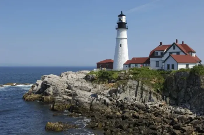 Framed Print : Portland Head Light, Cape Elizabeth, Maine, United States of America