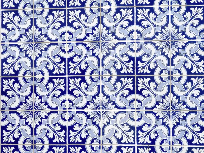 Framed Print : Portugal, Aveiro. Colorful azulejo tiles on the exterior wall of house