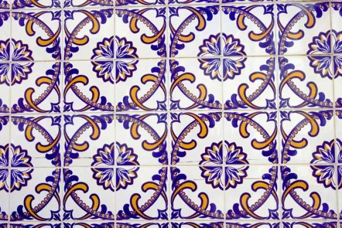 Framed Print : Portugal. Aveiro. Portugal. Tile work (Azulejos) in the historic district