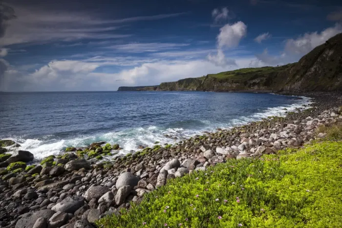 Framed Print : Portugal, Azores, Faial Island, Riberinha. Porto da Boca Ribeira beach Framed Print : Portugal, Azores, Faial Island, Riberinha. Porto da Boca Ribeira beach