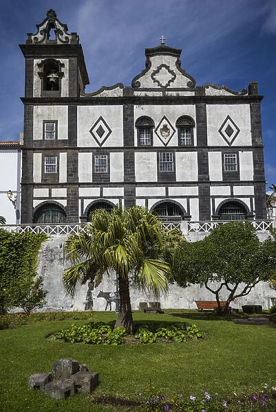 Portugal, Azores, Faial Island, Horta. Igreja de Sao Francisco exterior