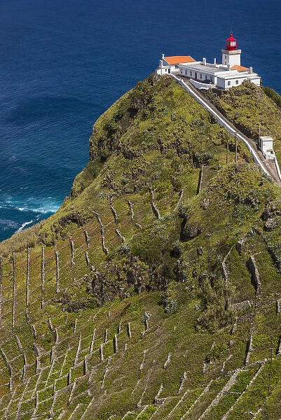 Portugal, Azores, Santa Maria Island, Ponta do Castelo lighthouse