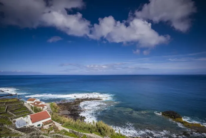 Framed Print : Portugal, Azores, Santa Maria Island, Maia