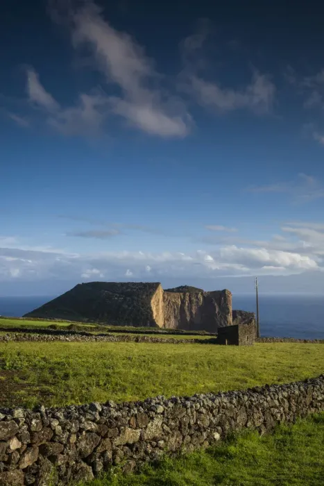 Framed Print : Portugal, Azores, Sao Jorge Island. Baia dos Arraias, landscape Framed Print : Portugal, Azores, Sao Jorge Island. Baia dos Arraias, landscape