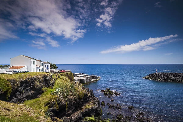Portugal, Azores, Sao Miguel Island, Lagoa. Coastal view