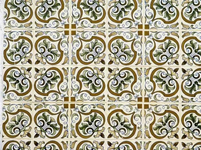 Framed Print : Portugal, Costa Nova. Colorful azulejo tiles on the exterior wall of house Framed Print : Portugal, Costa Nova. Colorful azulejo tiles on the exterior wall of house