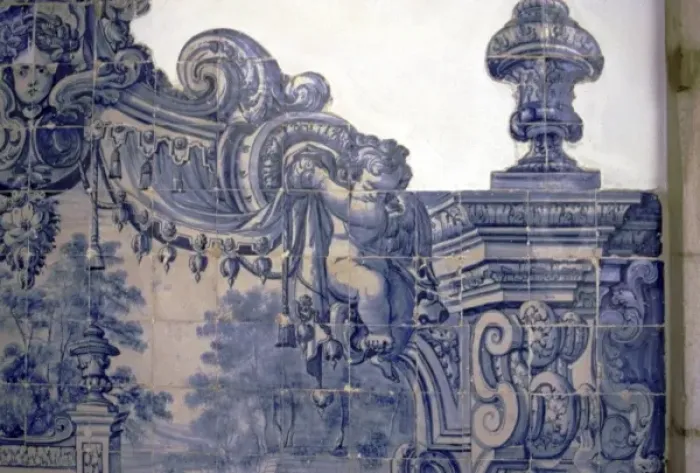 Framed Print : Portugal, Lisbon. Azulejo decoration on wall, Alfama district Framed Print : Portugal, Lisbon. Azulejo decoration on wall, Alfama district