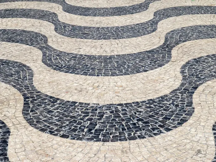 Framed Print : Portugal, Lisbon. Portuguese mosaic pavement in Rossio Square Framed Print : Portugal, Lisbon. Portuguese mosaic pavement in Rossio Square