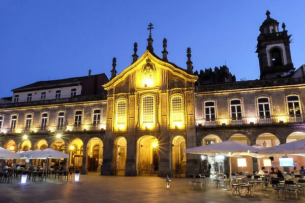 Portugal, Minho Province, Braga. Urban area extends from the Cavado River to the Este River
