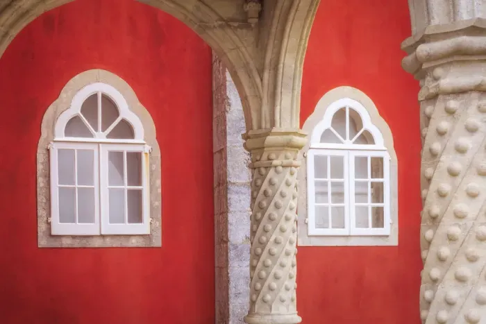 Framed Print : Portugal, Sintra. Pena National Palace interior