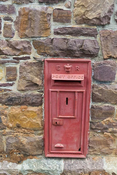 Postal drop box in the old town, Simons Town, South Africa