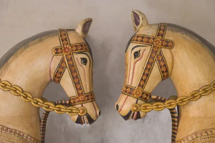 Framed Print : Pottery horses, Jaipur, Rajasthan, India Framed Print : Pottery horses, Jaipur, Rajasthan, India