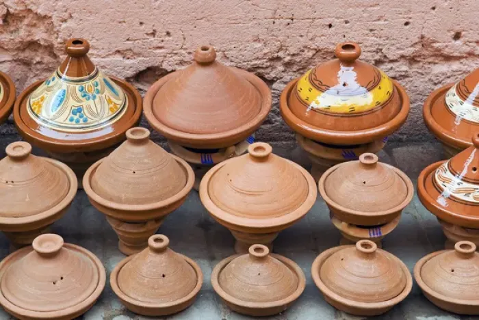 Framed Print : Pottery Pans (tajiniere) for sale, Souk in the Medina, Marrakech (Marrakesh), Morocco Framed Print : Pottery Pans (tajiniere) for sale, Souk in the Medina, Marrakech (Marrakesh), Morocco