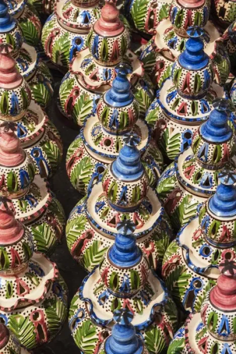 Framed Print : Pottery for sale, Tabarka, Tunisia, North Africa, Africa Framed Print : Pottery for sale, Tabarka, Tunisia, North Africa, Africa