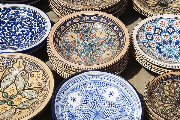 Pottery for sale, Tabarka, Tunisia, North Africa, Africa