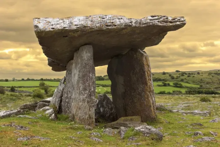 Framed Print : Poulnabrone Dolmen. Burren. County Down. Ireland Framed Print : Poulnabrone Dolmen. Burren. County Down. Ireland
