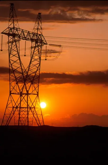 Framed Print : Power lines at sunset. power, lines, sunset, energy, transmission, tower, electricity Framed Print : Power lines at sunset. power, lines, sunset, energy, transmission, tower, electricity