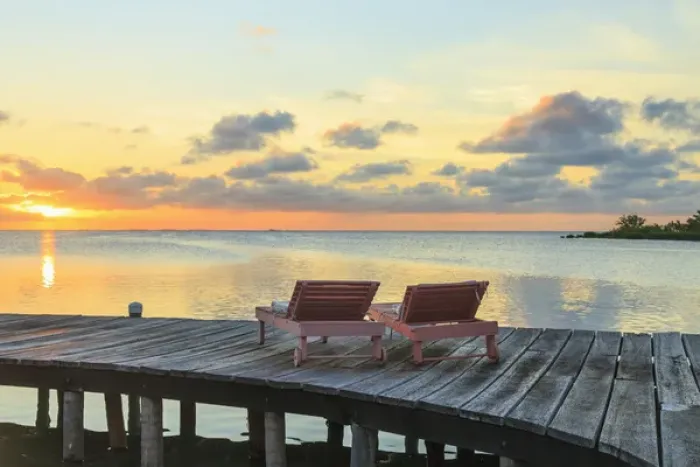 Framed Print : PR, Saint Georges Caye Resort, Belize, Central America