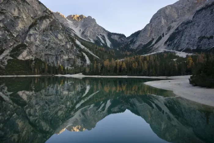 Framed Print : The Pragser Wildsee (Lake Prags, Lago die Braies) is one of the main toruist attractions Framed Print : The Pragser Wildsee (Lake Prags, Lago die Braies) is one of the main toruist attractions