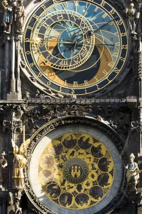 Framed Print : The Prague Astronomical Clock or Prague Orloj. The oldest part of the Orloj