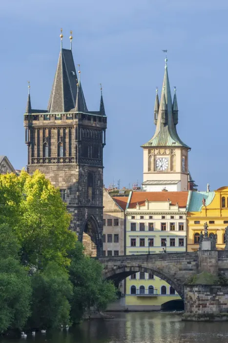 Framed Print : Prague, Czech Republic. Charles bridge and bridge tower Framed Print : Prague, Czech Republic. Charles bridge and bridge tower