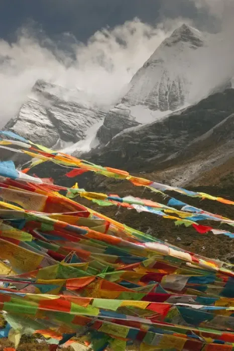 Framed Print : Prayer Flags near Milk Lake, Yading Natural area near Daocheng Framed Print : Prayer Flags near Milk Lake, Yading Natural area near Daocheng