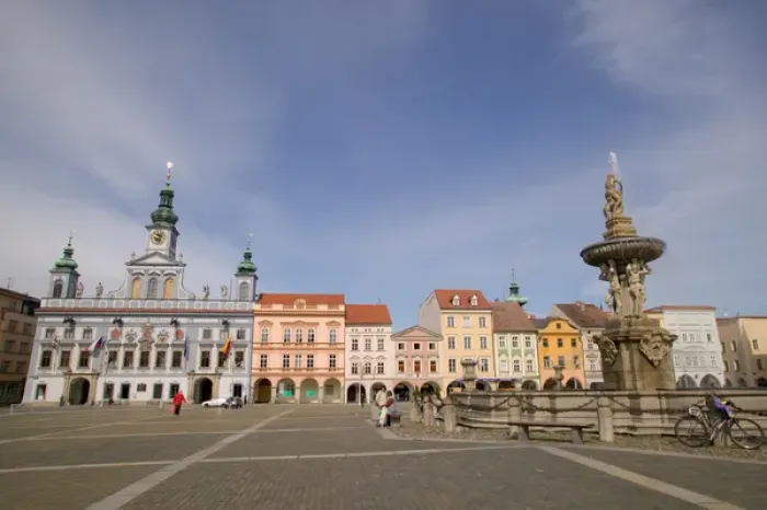 Framed Print : Premysl Otakar II square, Czech Republic, Ceske Budejovice