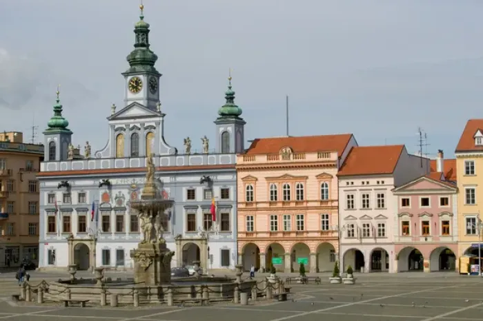 Framed Print : Premysl Otakar II square, Czech Republic, Ceske Budejovice Framed Print : Premysl Otakar II square, Czech Republic, Ceske Budejovice