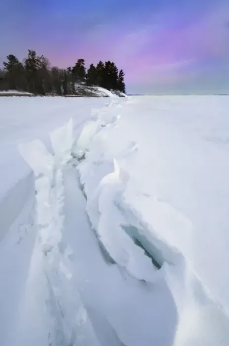 Framed Print : Pressure Ridge outside the Kabetogama Visitor Center, formed by the ice and snow conditions Framed Print : Pressure Ridge outside the Kabetogama Visitor Center, formed by the ice and snow conditions