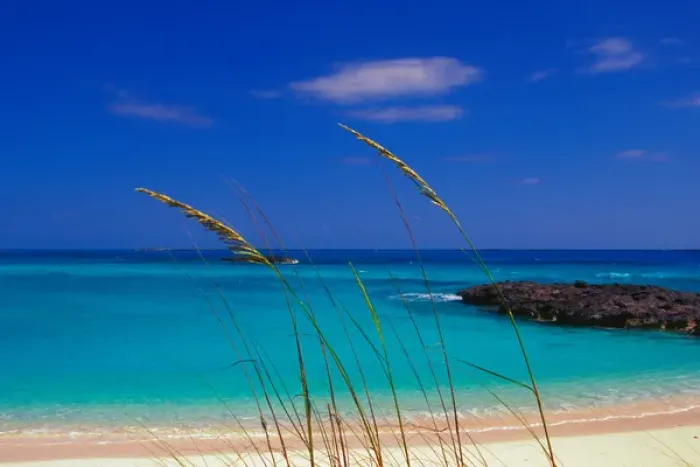 Framed Print : Pristine beach, Long Island, Bahamas Framed Print : Pristine beach, Long Island, Bahamas