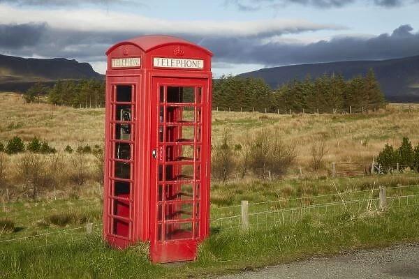 Public Phone Box, Ellishadder, near Staffin, Trotternish Peninsula, Isle of Skye
